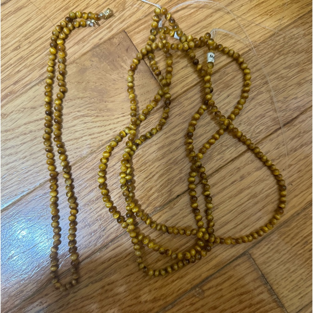 Tiger eye strands set of 3
